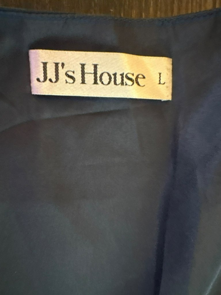 Nwt Jj's House Navy Blue Wrap Dress Size L — image 3 of 8